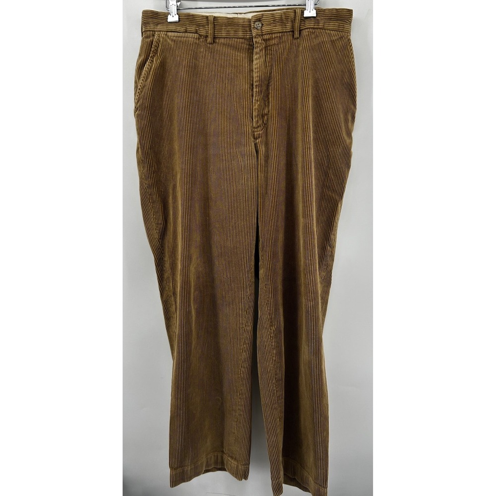 VTG Polo Ralph Lauren Cotton Corduroy Pants Tan Men's Size 34x30